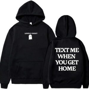 Lonely Ghost Text Me Long Sleeve Hoodie