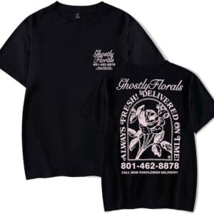 Lonely Ghost Merch Ghostly Florals Boxy T-Shirt