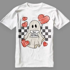 Lonely Ghost With Balloons Heart Shirt