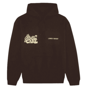 Lonely Ghost Hoodie Brown and Cream